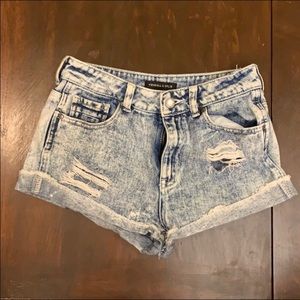 Denim shorts